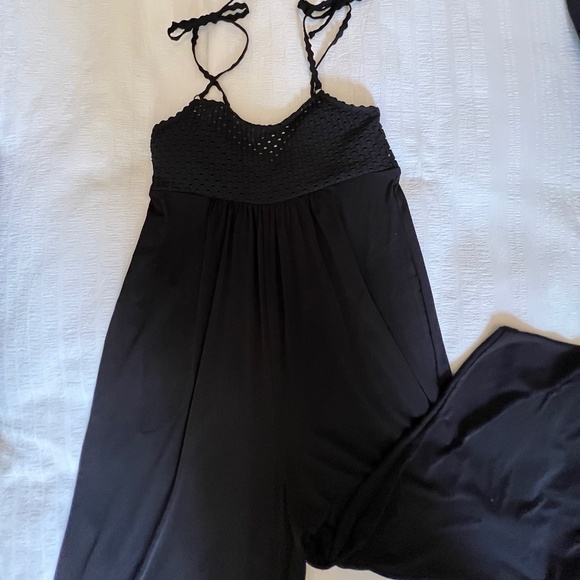 Robin Piccone Chira Jumpsuit Cover Up Size M Black NWOT - Picture 7 of 14